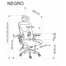 Кресло компьютерное HALMAR NEGRO черный